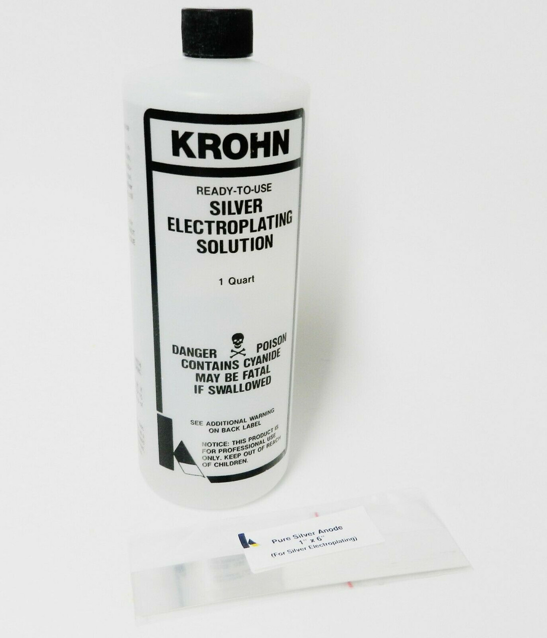 Silver Plating Solution Electroplating & Pure Silver Anode by Krohn
